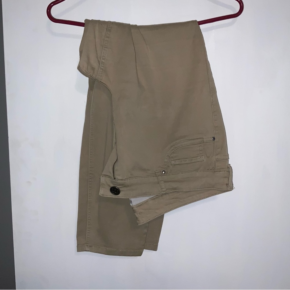 Khaki skinny jeans